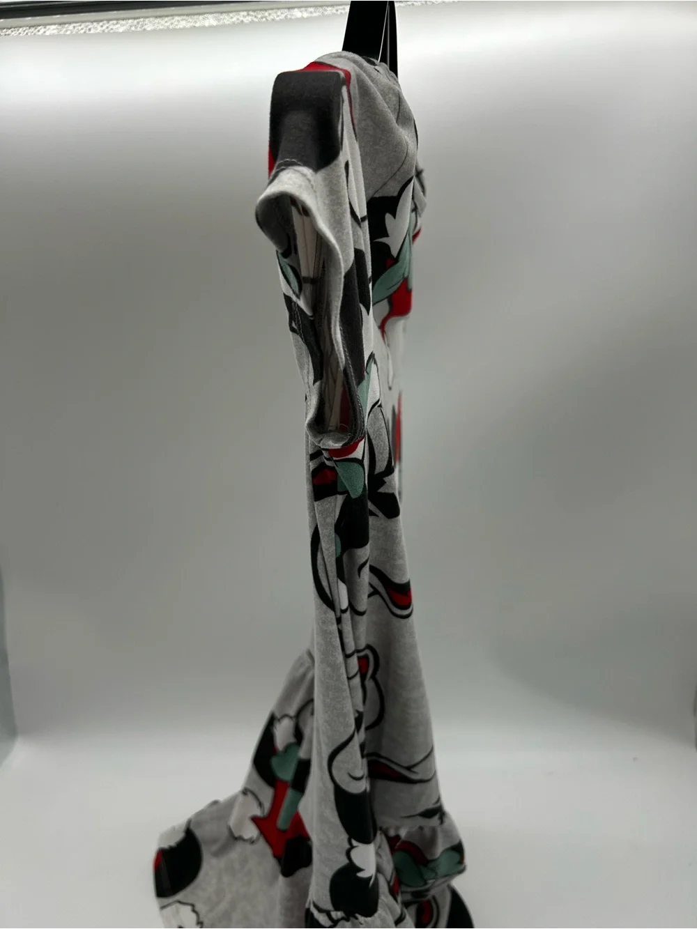 Disney Kids Gray Red Black Minnie Mouse Casual Dress Large (10/12)